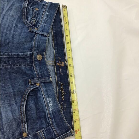 7 For All Mankind Josefina Boyfriend Straight Leg Jeans Size 31 - Picture 6 of 10